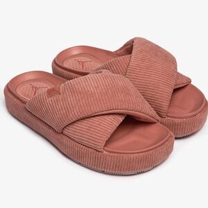 Nike Jordan Sophia Slide sandals for women in the Canyon Pink colorway